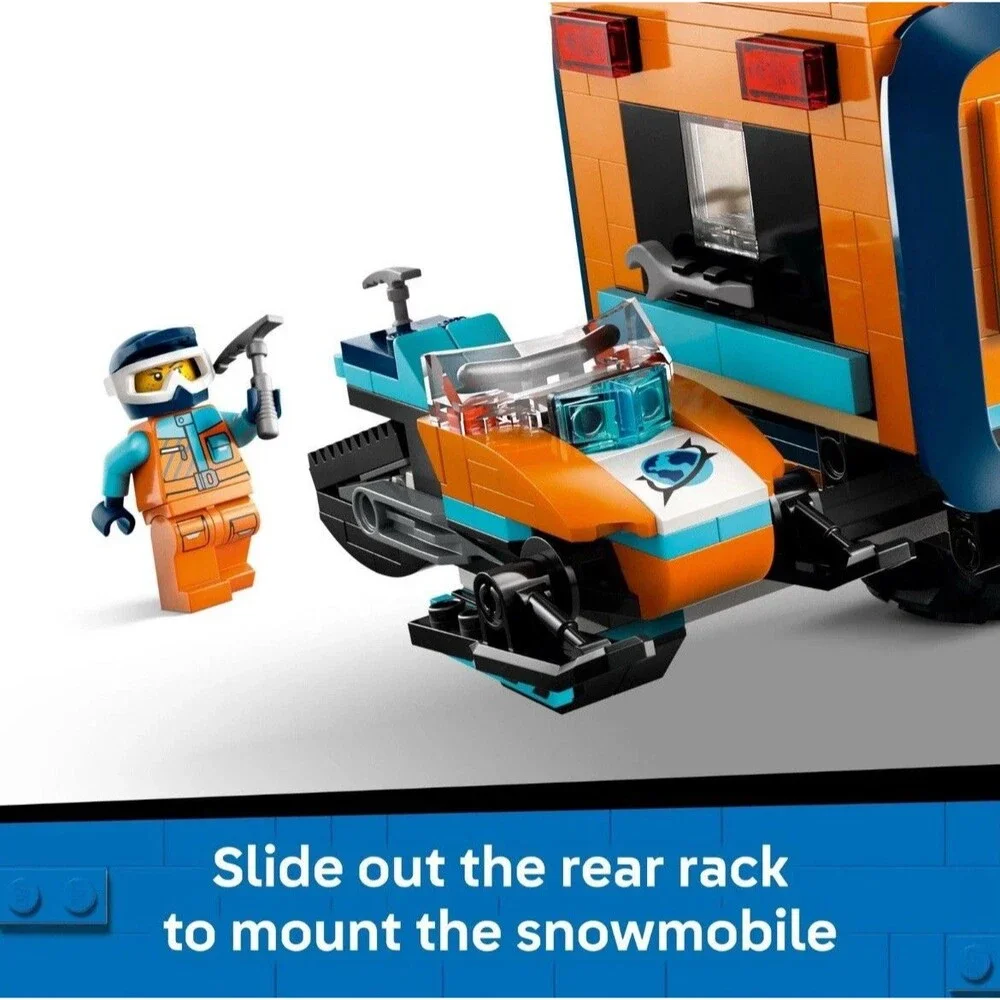 LEGO City Arctic Explorer Science Lab Truck, 1,064 Pieces, 6-Wheel Suspension